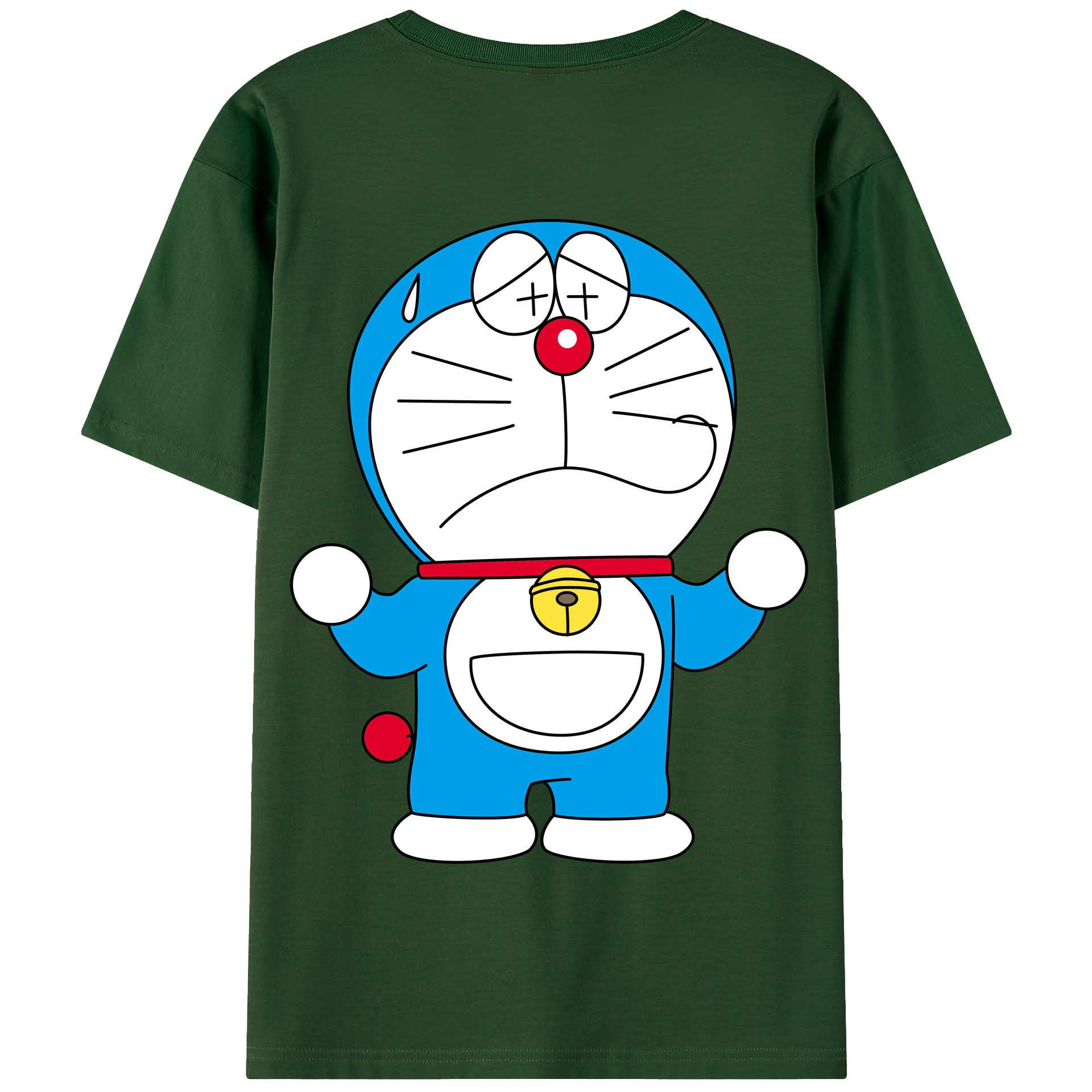 （画像用） ドラえもん Doraemon 綿100％半袖Tシャツ（背面プリント）